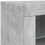 Concrete gray sideboard with LED lights 283x37x67 cm by , Sideboards - Ref: Foro24-3209026, Price: 307,05 €, Discount: %