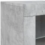 Concrete gray sideboard with LED lights 283x37x67 cm by , Sideboards - Ref: Foro24-3209026, Price: 316,05 €, Discount: %