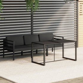 Set muebles de jardín 4 pzas y cojines aluminio gris antracita en Conjuntos de jardín | Comprar online en Foro24