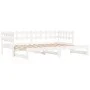 Removable sofa bed solid white pine wood 2x(90x200) cm by , Beds and slatted bases - Ref: Foro24-840389, Price: 146,19 €, Dis...