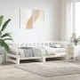 Removable sofa bed solid white pine wood 2x(90x200) cm by , Beds and slatted bases - Ref: Foro24-840389, Price: 146,19 €, Dis...