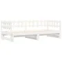Removable sofa bed solid white pine wood 2x(90x200) cm by , Beds and slatted bases - Ref: Foro24-840389, Price: 146,19 €, Dis...