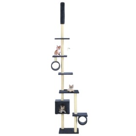 Katzenkratzbaum mit dunkelblauen Sisalstämmen 260 cm von vidaXL, Katzenmöbel - Ref: Foro24-170536, Preis: 81,80 €, Rabatt: %