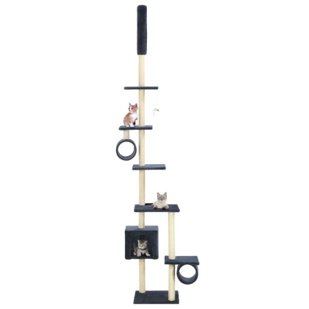 Katzenkratzbaum mit dunkelblauen Sisalstämmen 260 cm von vidaXL, Katzenmöbel - Ref: Foro24-170536, Preis: 81,80 €, Rabatt: %