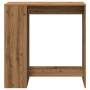 Mesa alta con estantes madera roble artisian 101x40x103,5 cm en Mesas de cocina y de comedor | Comprar online en Foro24