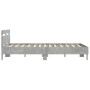 Betongraues Holzwerkstoffbett mit Kopfteil 140 x 190 cm von , Betten und Lattenroste - Ref: Foro24-3207437, Preis: 159,37 €, ...