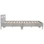 Betongraues Holzwerkstoffbett mit Kopfteil 160 x 200 cm von , Betten und Lattenroste - Ref: Foro24-3207409, Preis: 162,78 €, ...