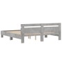 Betongraues Holzwerkstoffbett mit Kopfteil 160 x 200 cm von , Betten und Lattenroste - Ref: Foro24-3207409, Preis: 165,66 €, ...