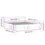 Betongraues Holzwerkstoffbett mit Kopfteil 160 x 200 cm von , Betten und Lattenroste - Ref: Foro24-3207409, Preis: 165,66 €, ...