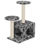 Cat scratching post with sisal post 60 cm gray footprints by vidaXL, Cat furniture - Ref: Foro24-170518, Price: 34,52 €, Disc...