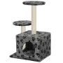 Cat scratching post with sisal post 60 cm gray footprints by vidaXL, Cat furniture - Ref: Foro24-170518, Price: 34,52 €, Disc...