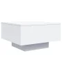 Coffee table with white LED lights 55x55x31 cm by , Coffee table - Ref: Foro24-836574, Price: 59,93 €, Discount: %