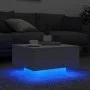 Coffee table with white LED lights 55x55x31 cm by , Coffee table - Ref: Foro24-836574, Price: 59,93 €, Discount: %
