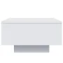 Coffee table with white LED lights 55x55x31 cm by , Coffee table - Ref: Foro24-836574, Price: 59,93 €, Discount: %