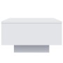 Mesa de centro con luces LED blanco 55x55x31 cm de , Mesas de centro - Ref: Foro24-836574, Precio: 61,75 €, Descuento: %
