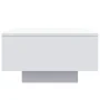 Coffee table with white LED lights 55x55x31 cm by , Coffee table - Ref: Foro24-836574, Price: 59,93 €, Discount: %