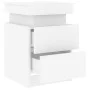 Bedside table with white LED lights 35x39x55 cm by , Nightstands - Ref: Foro24-836749, Price: 71,61 €, Discount: %