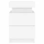 Bedside table with white LED lights 35x39x55 cm by , Nightstands - Ref: Foro24-836749, Price: 71,61 €, Discount: %