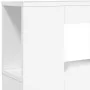 Headboard with LED white engineered wood 200x18.5x103.5 cm by , Headboards and footboards - Ref: Foro24-837365, Price: 105,38...