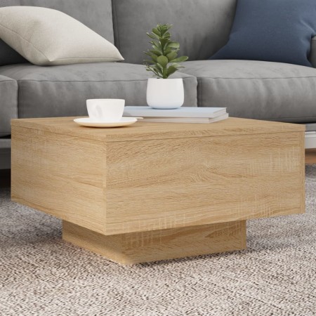 Couchtisch aus Sonoma-Eichenholzwerkstoff, 55 x 55 x 31 cm von , Couchtisch - Ref: Foro24-836569, Preis: 40,10 €, Rabatt: %