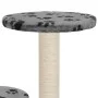 Cat scratching post with sisal post 60 cm gray footprints by vidaXL, Cat furniture - Ref: Foro24-170518, Price: 34,52 €, Disc...