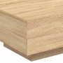 Coffee table with LED lights Sonoma oak 55x55x31 cm by , Coffee table - Ref: Foro24-836576, Price: 50,46 €, Discount: %