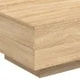 Coffee table with LED lights Sonoma oak 55x55x31 cm by , Coffee table - Ref: Foro24-836576, Price: 49,05 €, Discount: %