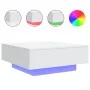 Mesa de centro con luces LED blanco 80x80x31 cm de , Mesas de centro - Ref: Foro24-836588, Precio: 86,18 €, Descuento: %