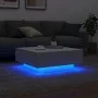 Couchtisch mit weißen LED-Leuchten 80x80x31 cm von , Couchtisch - Ref: Foro24-836588, Preis: 86,18 €, Rabatt: %