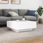 Couchtisch mit weißen LED-Leuchten 80x80x31 cm von , Couchtisch - Ref: Foro24-836588, Preis: 86,18 €, Rabatt: %