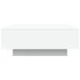 Mesa de centro con luces LED blanco 80x80x31 cm de , Mesas de centro - Ref: Foro24-836588, Precio: 86,18 €, Descuento: %