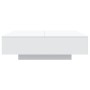 Mesa de centro madera de ingeniería blanco 100x100x31 cm de , Mesas de centro - Ref: Foro24-836595, Precio: 97,05 €