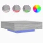 Coffee table with LED lights Sonoma gray 100x100x31 cm by , Coffee table - Ref: Foro24-836607, Price: 108,03 €, Discount: %