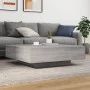 Coffee table with LED lights Sonoma gray 100x100x31 cm by , Coffee table - Ref: Foro24-836607, Price: 108,03 €, Discount: %