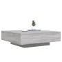 Coffee table with LED lights Sonoma gray 100x100x31 cm by , Coffee table - Ref: Foro24-836607, Price: 108,03 €, Discount: %
