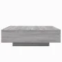 Coffee table with LED lights Sonoma gray 100x100x31 cm by , Coffee table - Ref: Foro24-836607, Price: 108,03 €, Discount: %