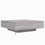 Coffee table with LED lights Sonoma gray 100x100x31 cm by , Coffee table - Ref: Foro24-836607, Price: 105,61 €, Discount: %