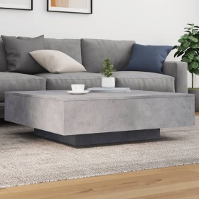 Coffee table with LED lights concrete gray 100x100x31 cm by , Coffee table - Ref: Foro24-836605, Price: 108,79 €, Discount: %