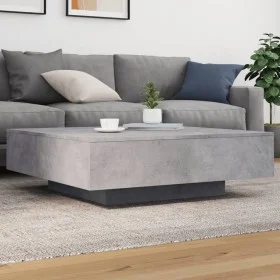 Coffee table with LED lights concrete gray 100x100x31 cm by , Coffee table - Ref: Foro24-836605, Price: 104,85 €, Discount: %