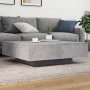 Coffee table with LED lights concrete gray 100x100x31 cm by , Coffee table - Ref: Foro24-836605, Price: 104,85 €, Discount: %