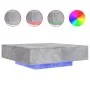 Coffee table with LED lights concrete gray 100x100x31 cm by , Coffee table - Ref: Foro24-836605, Price: 104,85 €, Discount: %