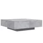 Coffee table with LED lights concrete gray 100x100x31 cm by , Coffee table - Ref: Foro24-836605, Price: 104,85 €, Discount: %