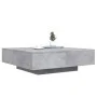 Coffee table with LED lights concrete gray 100x100x31 cm by , Coffee table - Ref: Foro24-836605, Price: 104,85 €, Discount: %