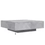 Coffee table with LED lights concrete gray 100x100x31 cm by , Coffee table - Ref: Foro24-836605, Price: 104,85 €, Discount: %