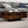 Couchtisch mit LED-Leuchten, geräucherte Eiche, 85 x 55 x 31 cm von , Couchtisch - Ref: Foro24-836613, Preis: 80,44 €, Rabatt: %