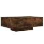 Smoked oak coffee table with LED lights 85x55x31 cm by , Coffee table - Ref: Foro24-836613, Price: 81,06 €, Discount: %