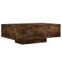 Smoked oak coffee table with LED lights 85x55x31 cm by , Coffee table - Ref: Foro24-836613, Price: 77,29 €, Discount: %