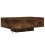Smoked oak coffee table with LED lights 85x55x31 cm by , Coffee table - Ref: Foro24-836613, Price: 77,29 €, Discount: %