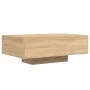 Coffee table with LED lights Sonoma oak 85x55x31 cm by , Coffee table - Ref: Foro24-836611, Price: 62,50 €, Discount: %