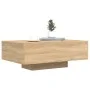 Coffee table with LED lights Sonoma oak 85x55x31 cm by , Coffee table - Ref: Foro24-836611, Price: 62,50 €, Discount: %